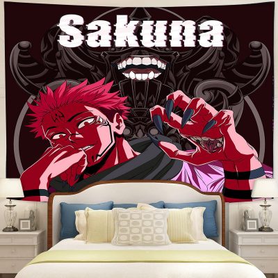 Sukuna Jujutsu Kaisen Anime Tapestry Room Decor
