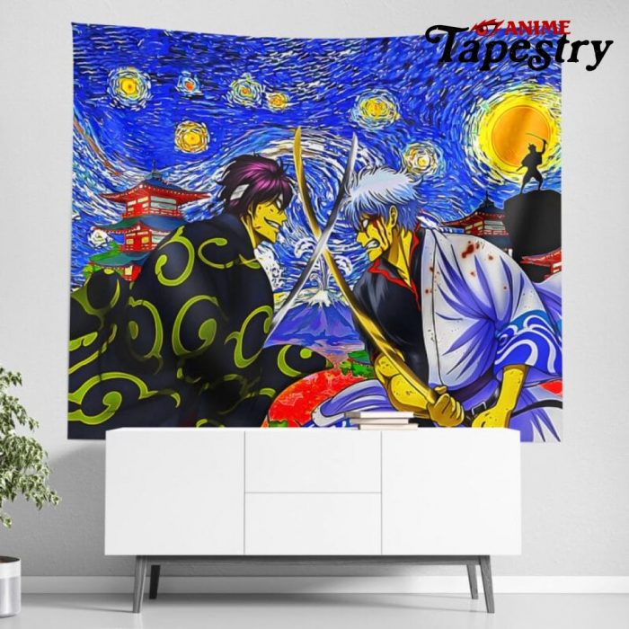 Samurai Warriors Gintama Starry Night Tapestry