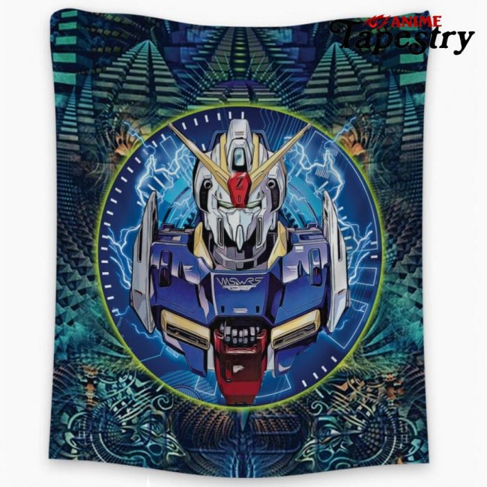 Trippy Abstract Gundam Tapestry