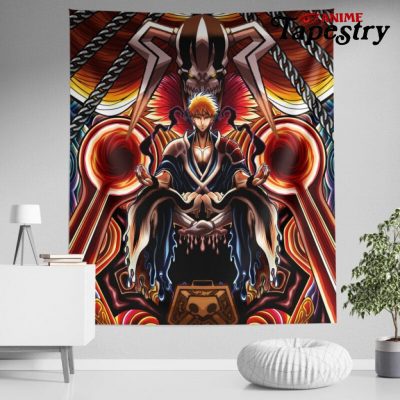 Trippy Ichigo True Shikai Bleach Tapestry