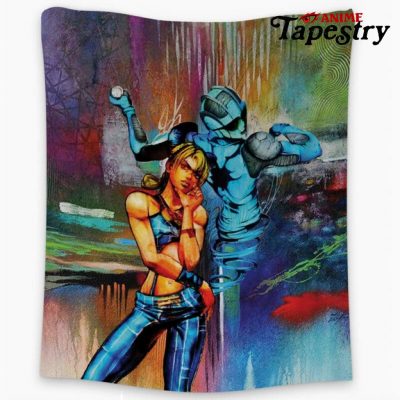 Trippy Jolyne Cujoh Stone Ocean Jojo’s Bizarre Adventure Tapestry