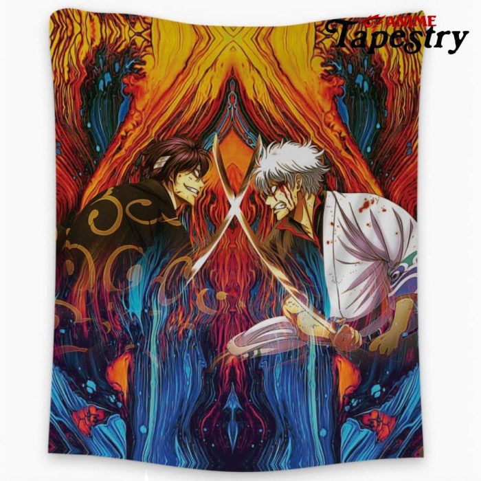 Trippy Shinsuke vs Gintoki Gintama Tapestry