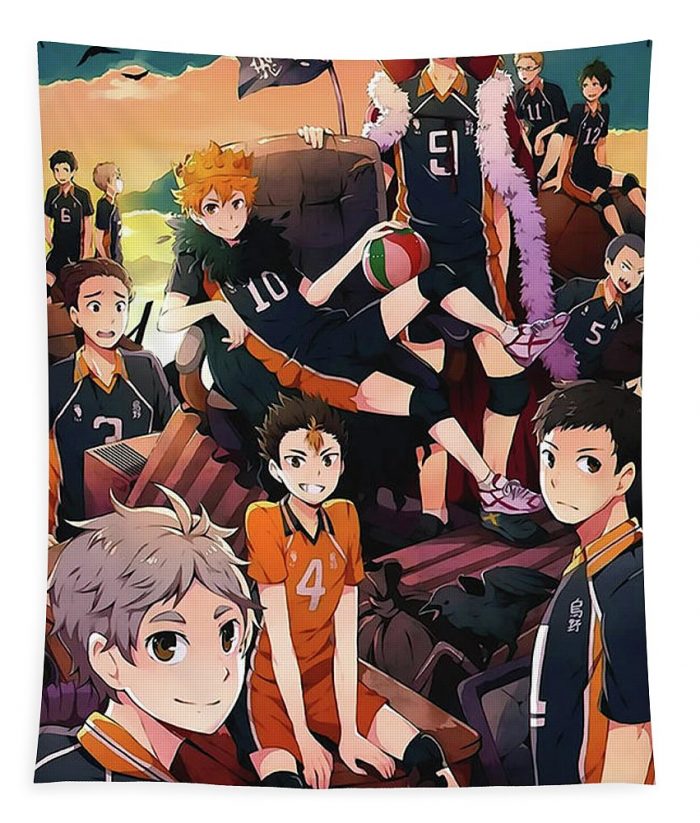 1 haikyuu karasuno team janic tilton 1 - Anime Tapestry Store