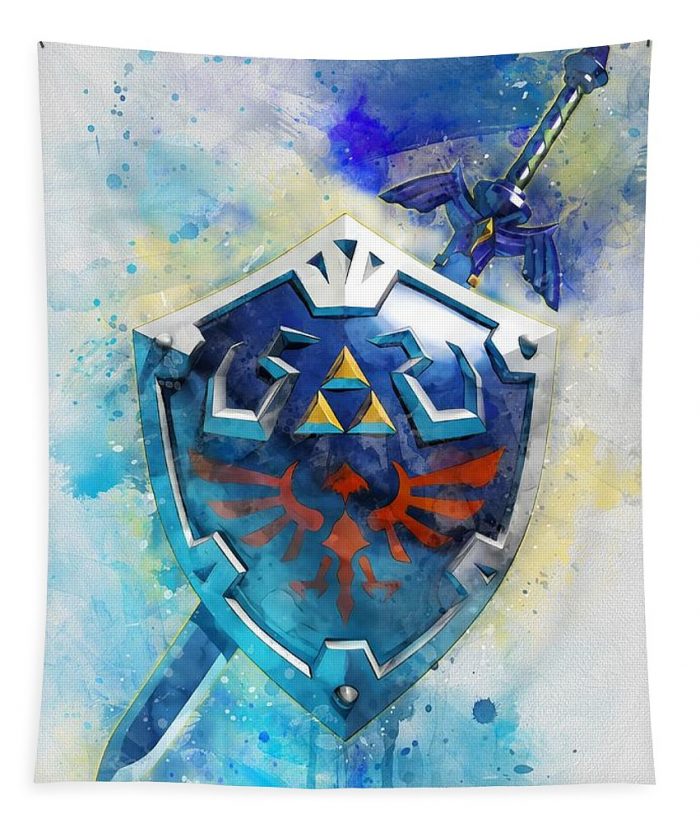 1 hylian shield artwork big mall - Anime Tapestry Store