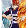 4 my hero academia todoroki shouto shirley k roman - Anime Tapestry Store