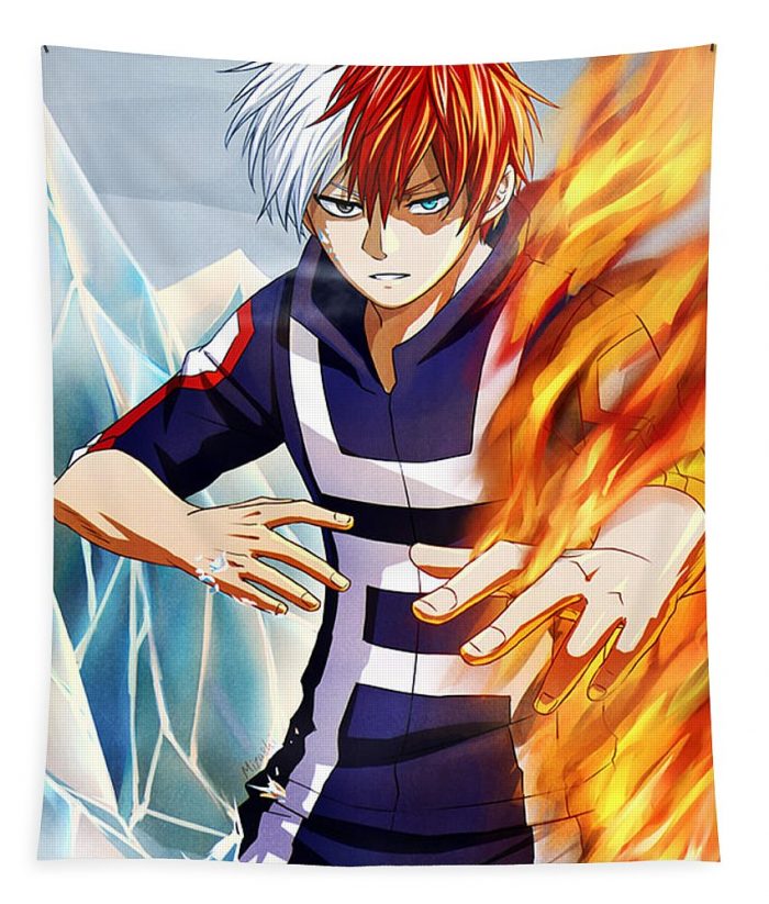 4 my hero academia todoroki shouto shirley k roman - Anime Tapestry Store