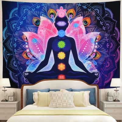 Yoga Meditation Wall Hanging Tapestry Room Decor