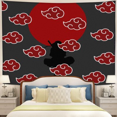 Akatsuki Itachi Naruto Anime Tapestry Room Decor