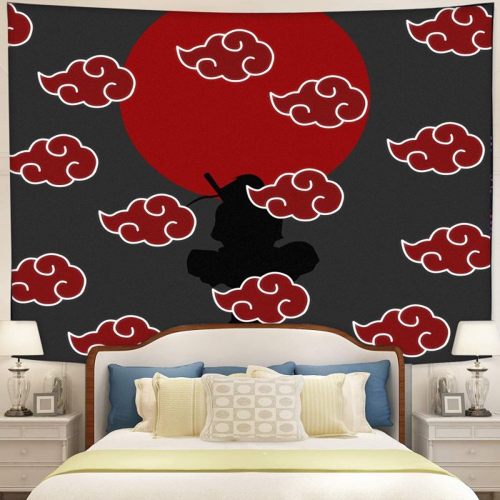 Akatsuki Itachi Naruto Anime Tapestry Room Decor