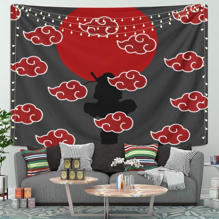 Akatsuki Itachi Naruto Anime Tapestry Room Decor