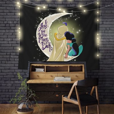 Aladin Love You To The Moon Tapestry Room Decor