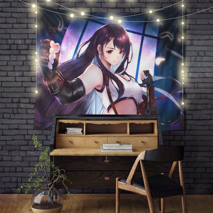 Tifa Lockhart Final Fantasy Tapestry Room Decor