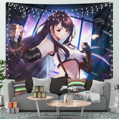 Tifa Lockhart Final Fantasy Tapestry Room Decor