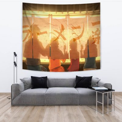 Naruto Sasuke Kakashi Team 7 Anime Tapestry Room Decor