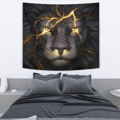 Lion Thunder Tapestry Room Decor