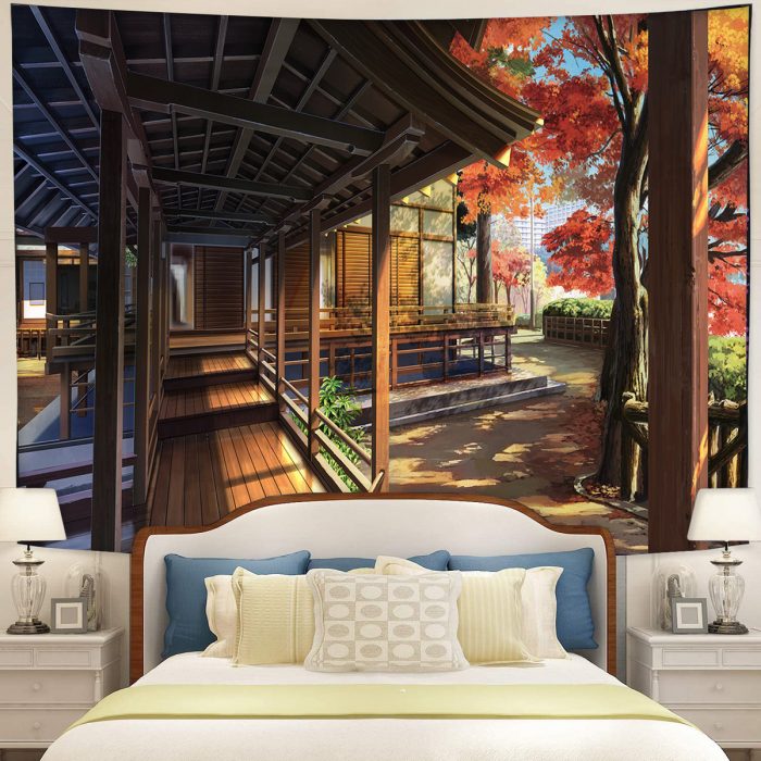 Autumn House Tapestry Room Decor