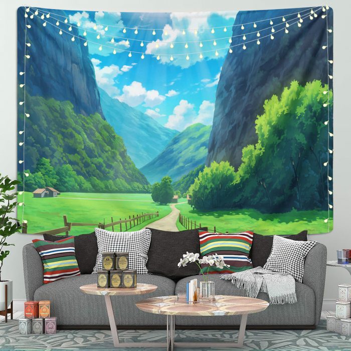 Beautiful Valley Tapestry Room Decor