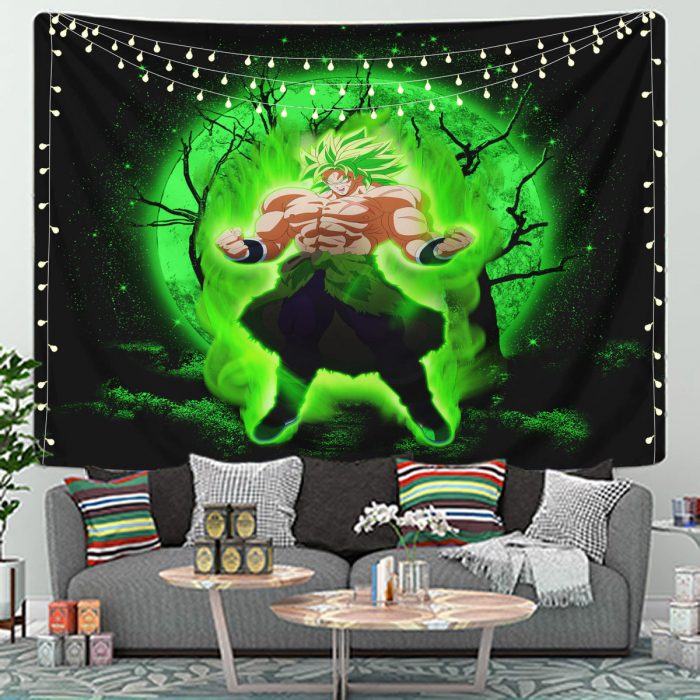 Broly Moonlight Tapestry Room Decor