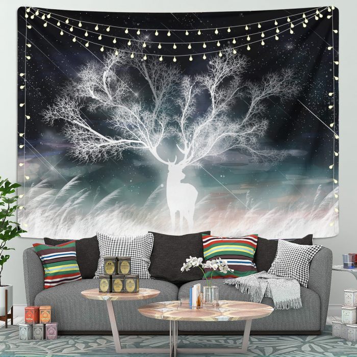 Deer Tree Tapestry Room Decor