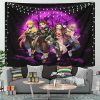 Demon Slayer Team Pink Moonlight Tapestry Room Decor