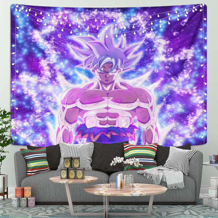 Dragon Ball Goku Ultra Instinct Anime Tapestry Room Decor