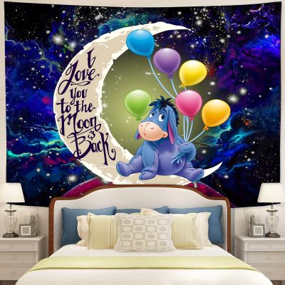 Eeyore Moon And Back Galaxy Tapestry Room Decor