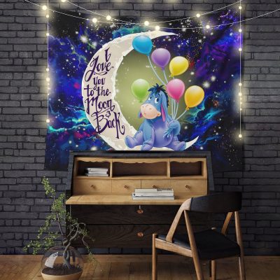 Eeyore Moon And Back Galaxy Tapestry Room Decor