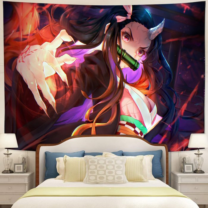 Kamado Nezuko Demon Slayer Tapestry Room Decor