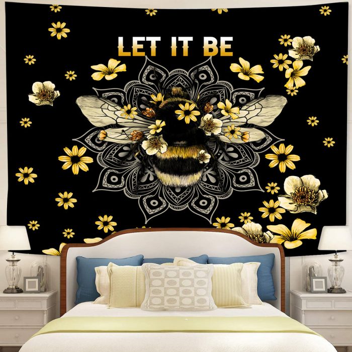 Let It Bee Tapestry Room Decor