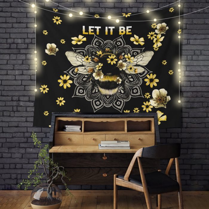 Let It Bee Tapestry Room Decor