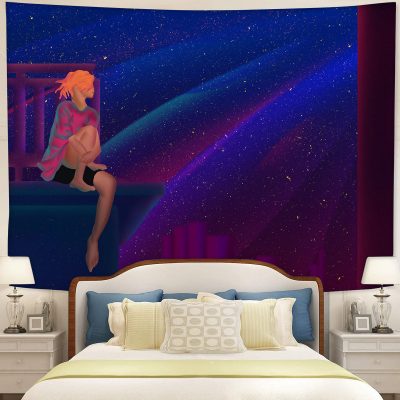 Lofi Chill Tapestry Room Decor