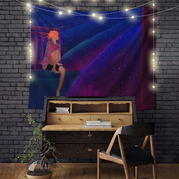 Lofi Chill Tapestry Room Decor