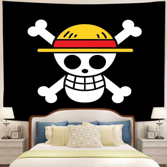 One Piece Skull Anime Tapestry Room Decor