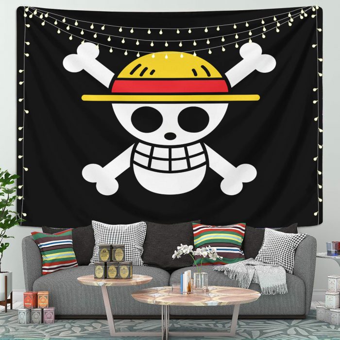 One Piece Skull Anime Tapestry Room Decor