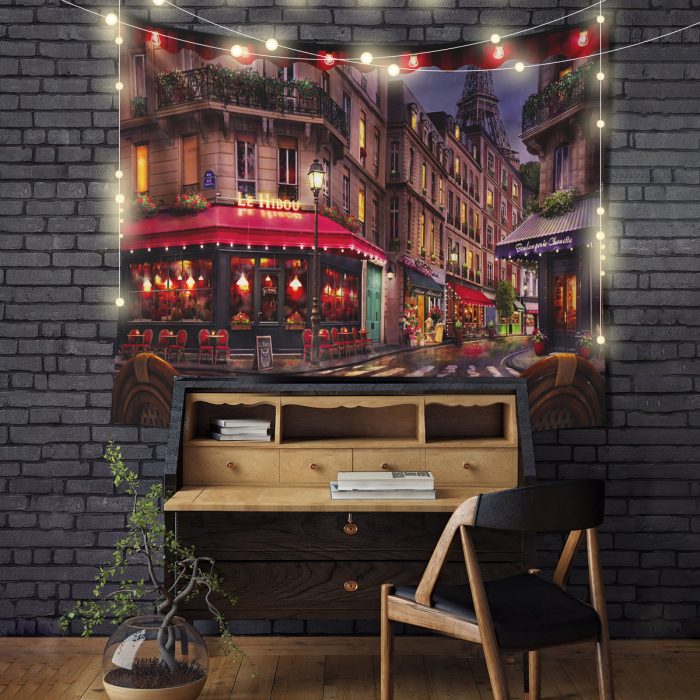 Paris Le Hibou Cafe Tapestry Room Decor