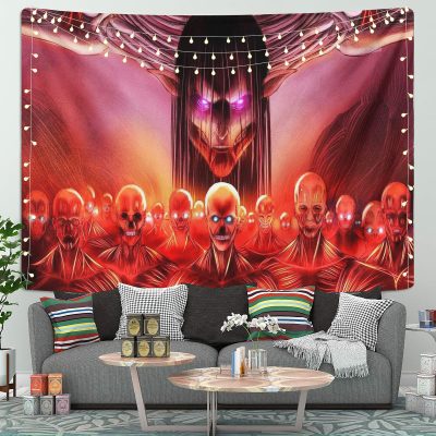 Attack On Titan Eren Founding Titan Tapestry Room Decor