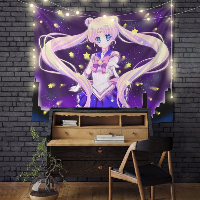 Sailor Moon Anime Girl Tapestry Room Decor