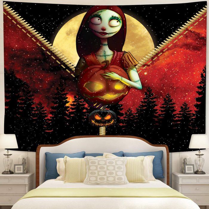 Sally Nightmare Before Christmas Zipper Tapestry Room Decor