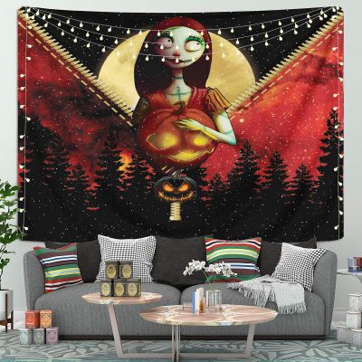 Sally Nightmare Before Christmas Zipper Tapestry Room Decor