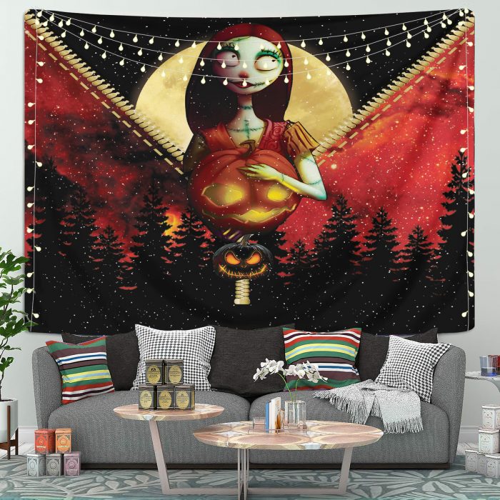 Sally Nightmare Before Christmas Zipper Tapestry Room Decor