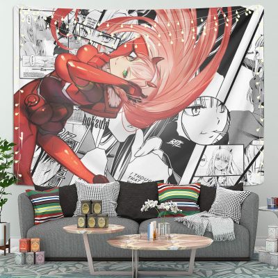 Zero Two Kiryuu Comic Tapestry Room Decor