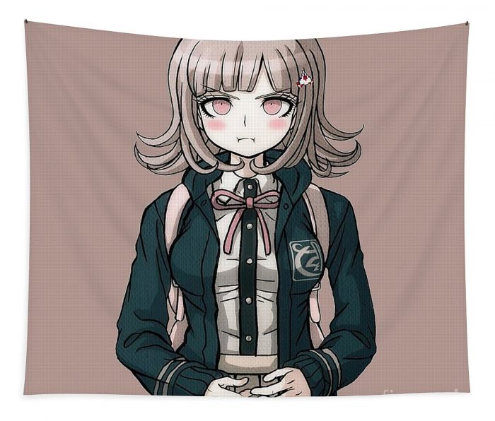 angry chiaki nanami gamer girl danganronpa mia oscar - Anime Tapestry Store