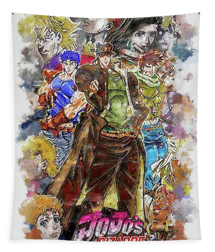 anime jojo s bizarre adventure franz elvie - Anime Tapestry Store