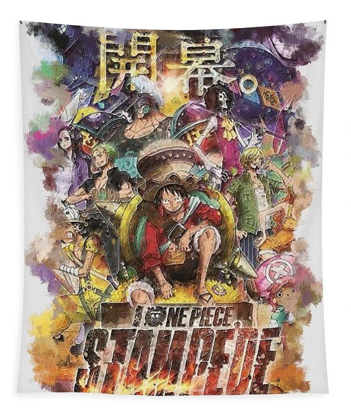 anime one piece stampede garett harold - Anime Tapestry Store