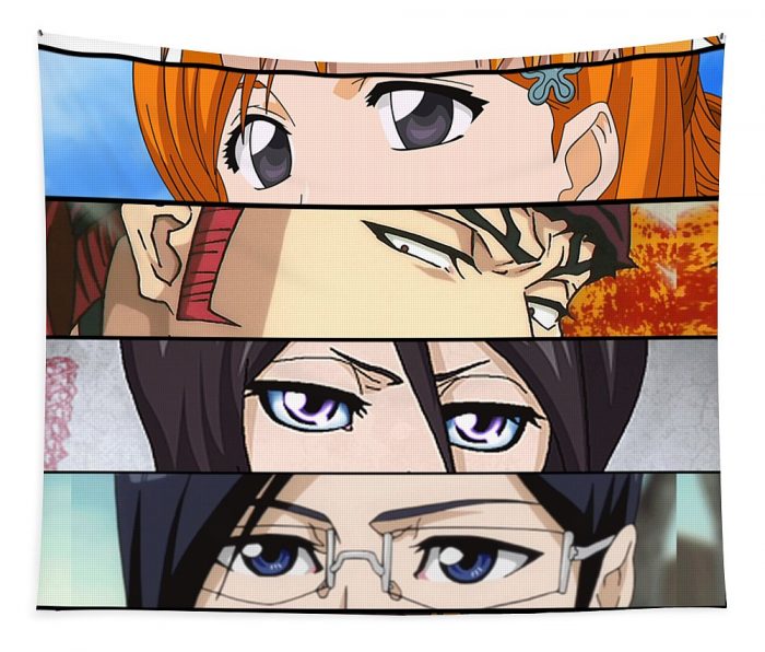 bleach main characters design fantasy anime transparent - Anime Tapestry Store