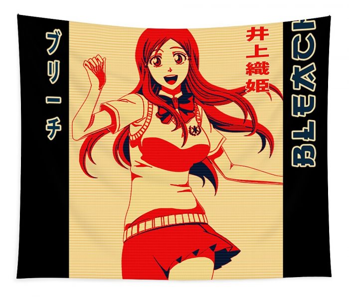 bleach orihime inoue retro art anime fantasy anime transparent - Anime Tapestry Store