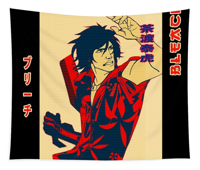 bleach retro art anime yasutora sado fantasy anime transparent - Anime Tapestry Store