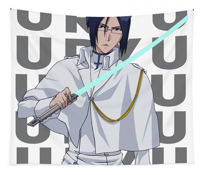 bleach retro name uryu ishida fantasy anime transparent - Anime Tapestry Store