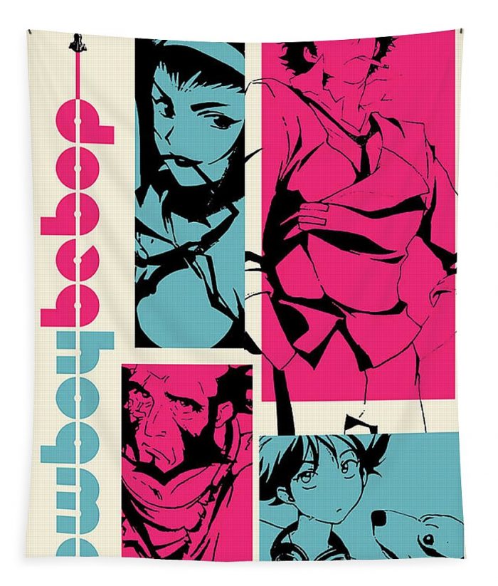 cowboy bebop poster pretty poster print wall art best home decor pretty gift margaret rodriguez - Anime Tapestry Store