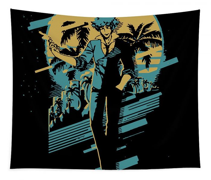 cowboy bebop retro vintage poster copy clark cameron - Anime Tapestry Store